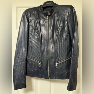 🔥Danier Lambskin Leather Moto Jacket